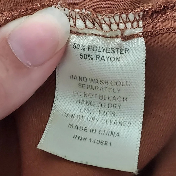 Unique Vintage Brown Briella Flare Skirt in Size 1X / 16 - Picture 12 of 13